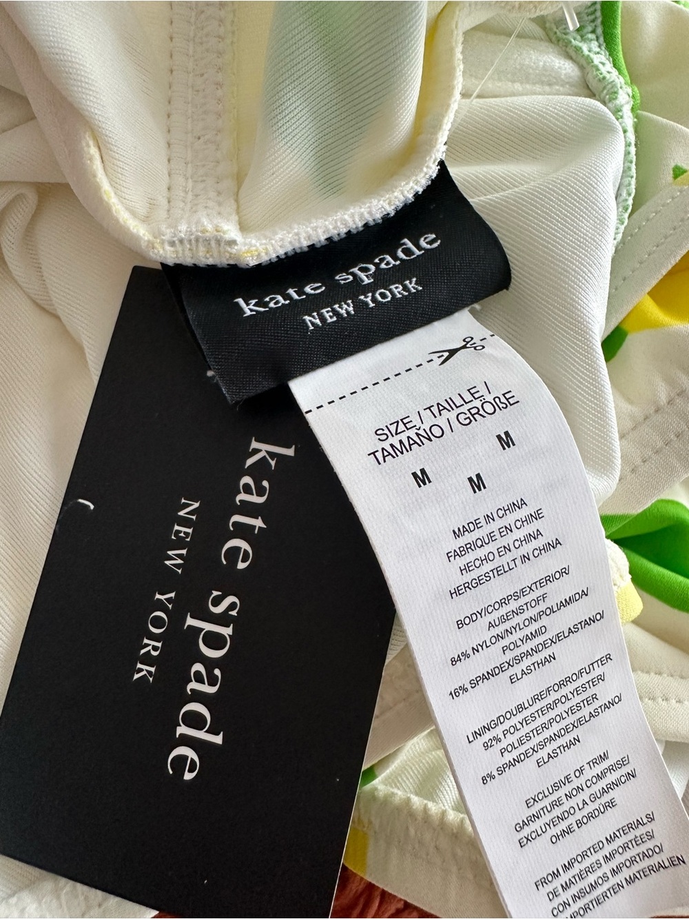 NWT kate spade lemon one piece swimsuit - Picture 6 of 7